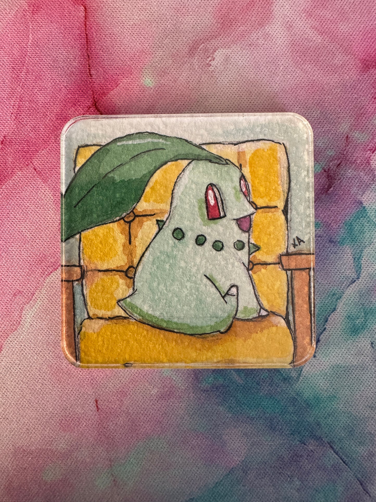Chikorita Hand Painted Magnet