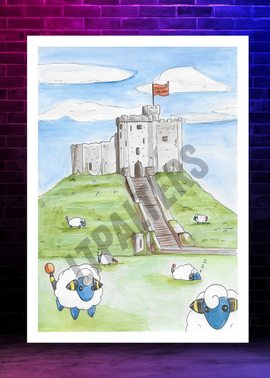 Cardiff Castle Art Print