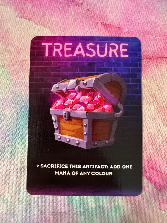 Treasure Pink MTG Token