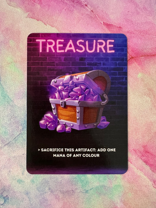 Treasure Purple MTG Token