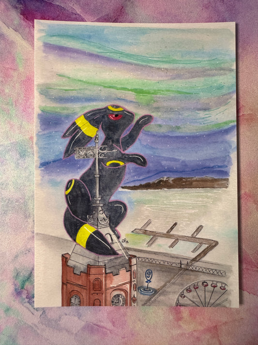 Umbreon A6 Art Print