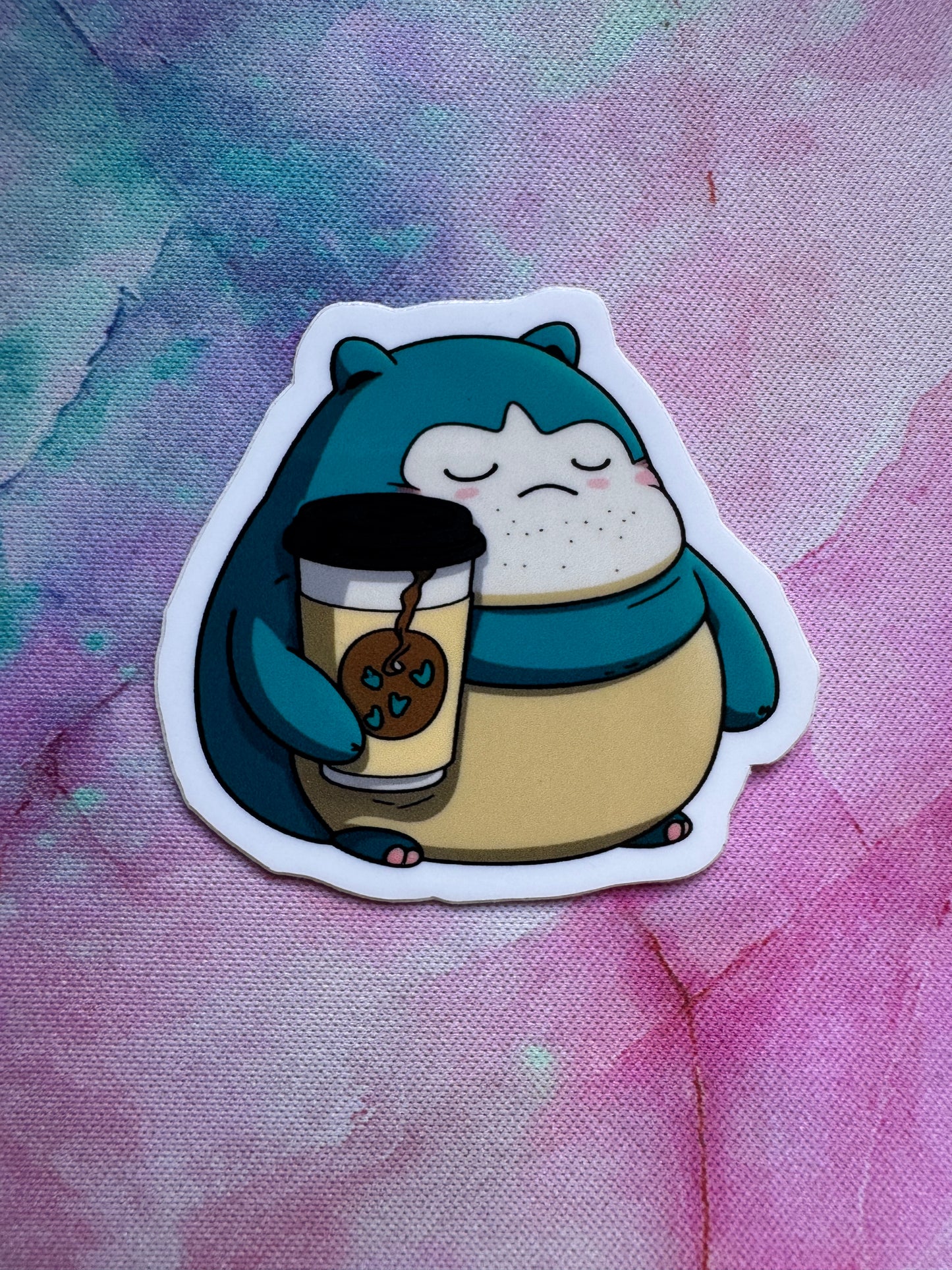 Snorlax Coffee Sticker