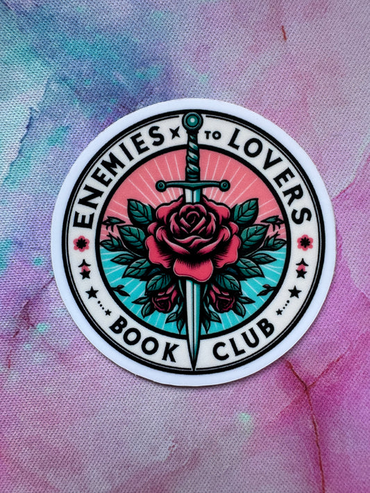 Enemies to Lovers Bookish Sticker