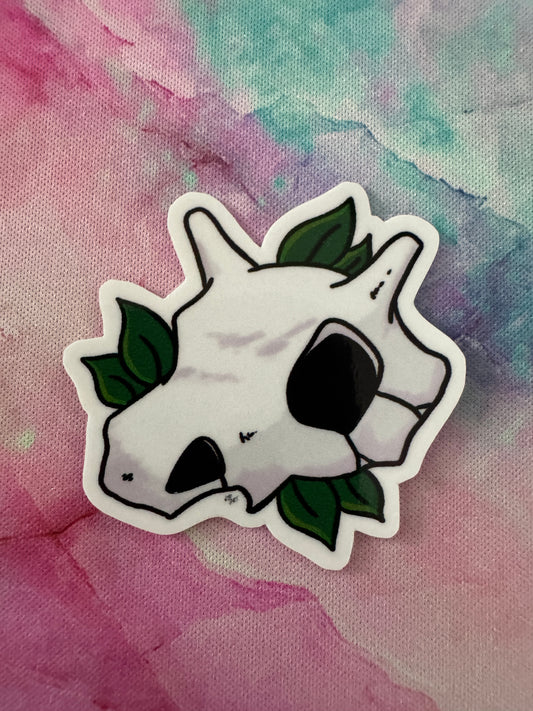Cubone Skull Sticker Non Foil