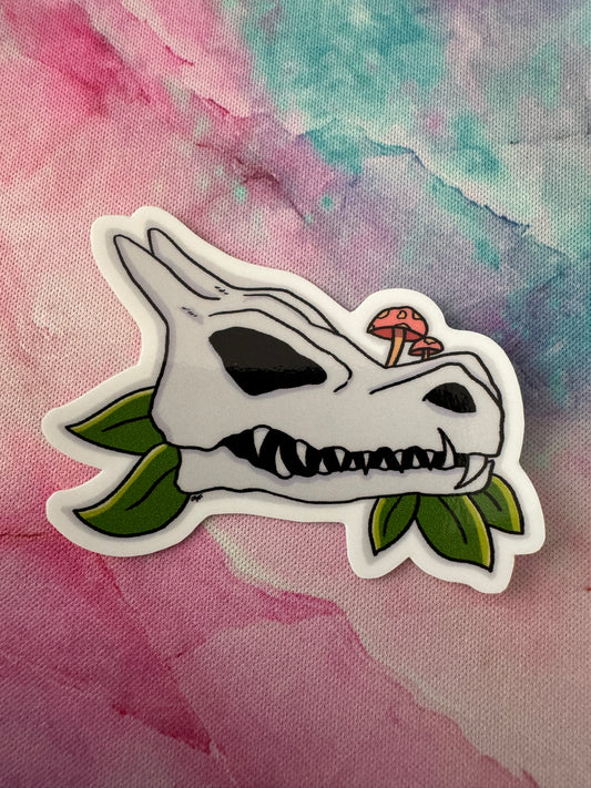 Charizard Skull Sticker non foil