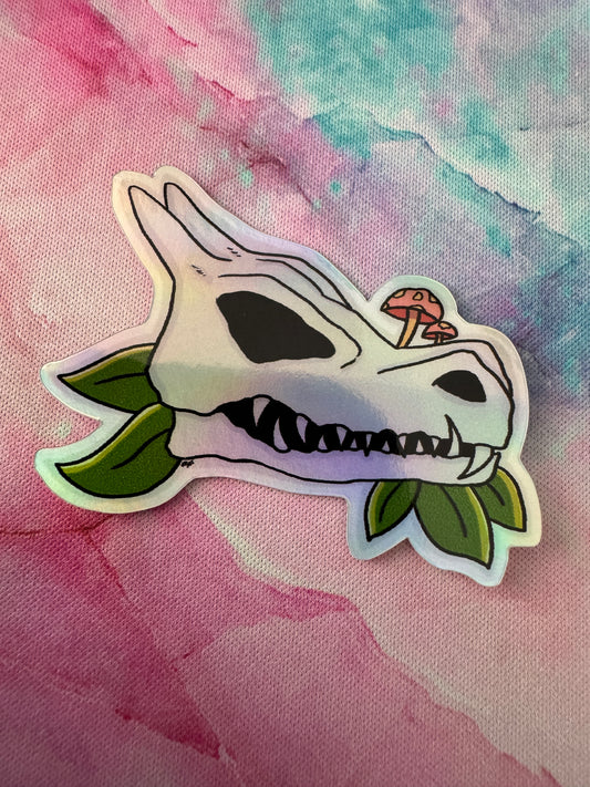 Charizard Skull Sticker foil