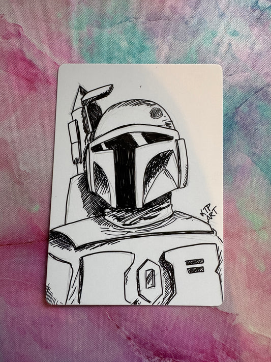 Original Sketch - Boba Fett