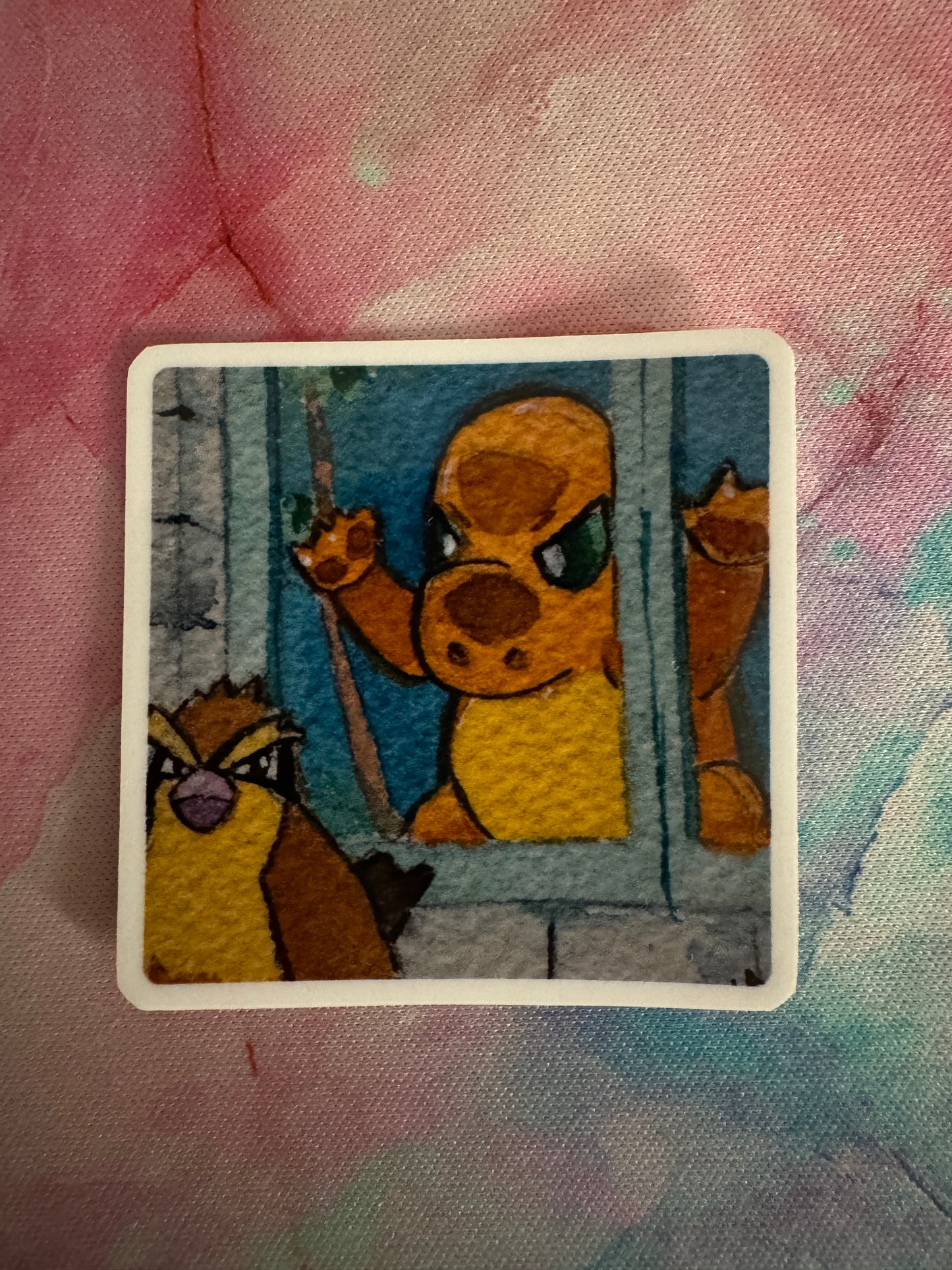 Charmander watercolour sticker