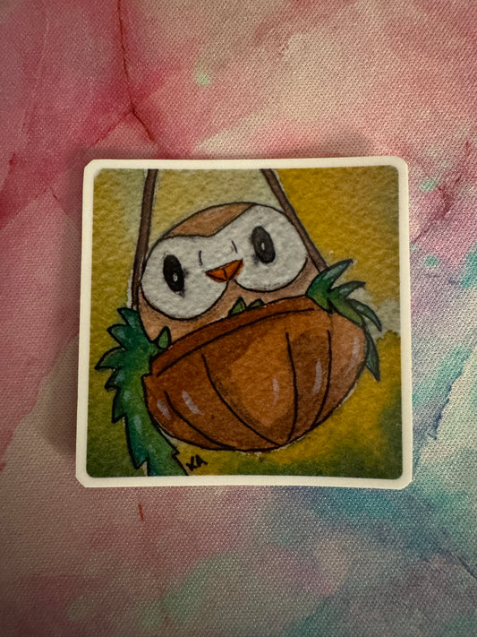 Rowlett watercolour sticker